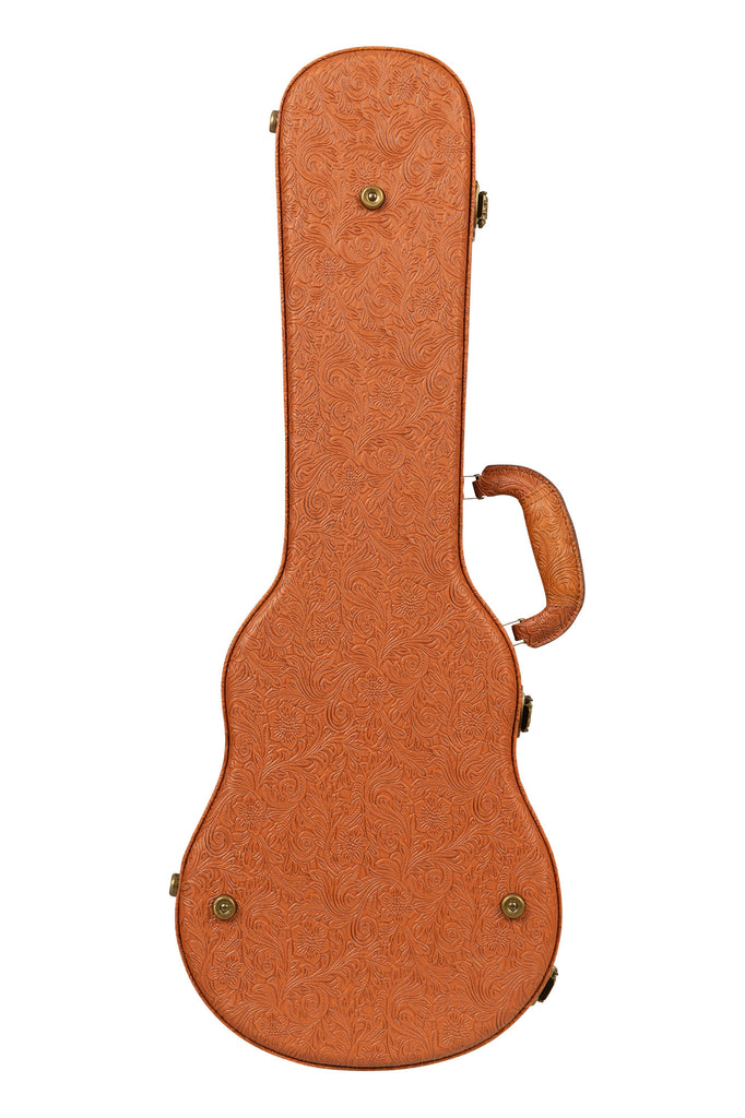 Western Embossed Archtop Ukulele Hard Case