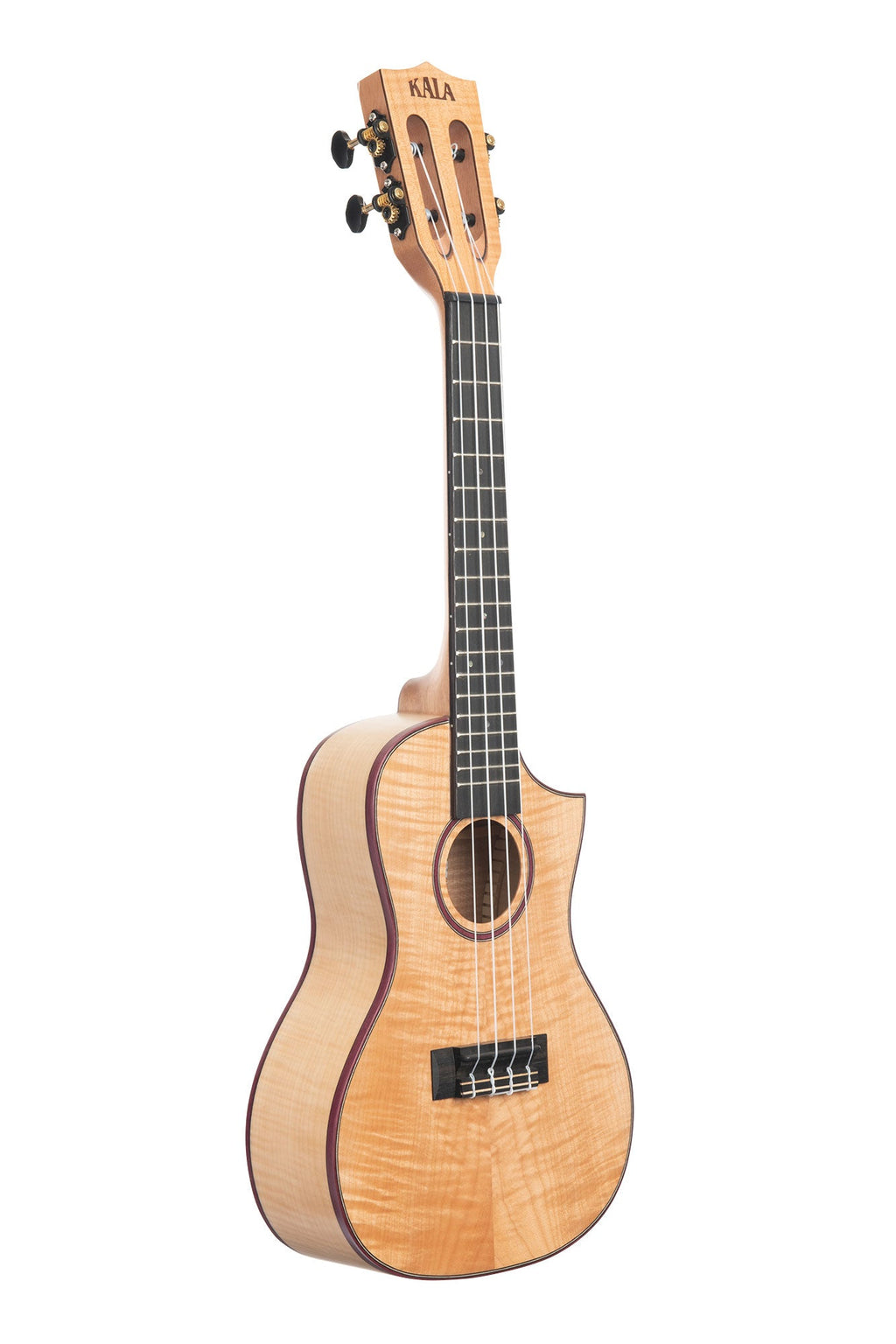 BLEM - Solid Flame Maple Concert Cutaway Ukulele