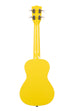 A Lemon Drop Concert Ukulele shown at a back angle