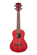 A Adobe Red Watercolor Meranti Concert Ukulele shown at a front angle