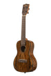 A Premier Exotic Bocote Concert Ukulele shown at a left angle