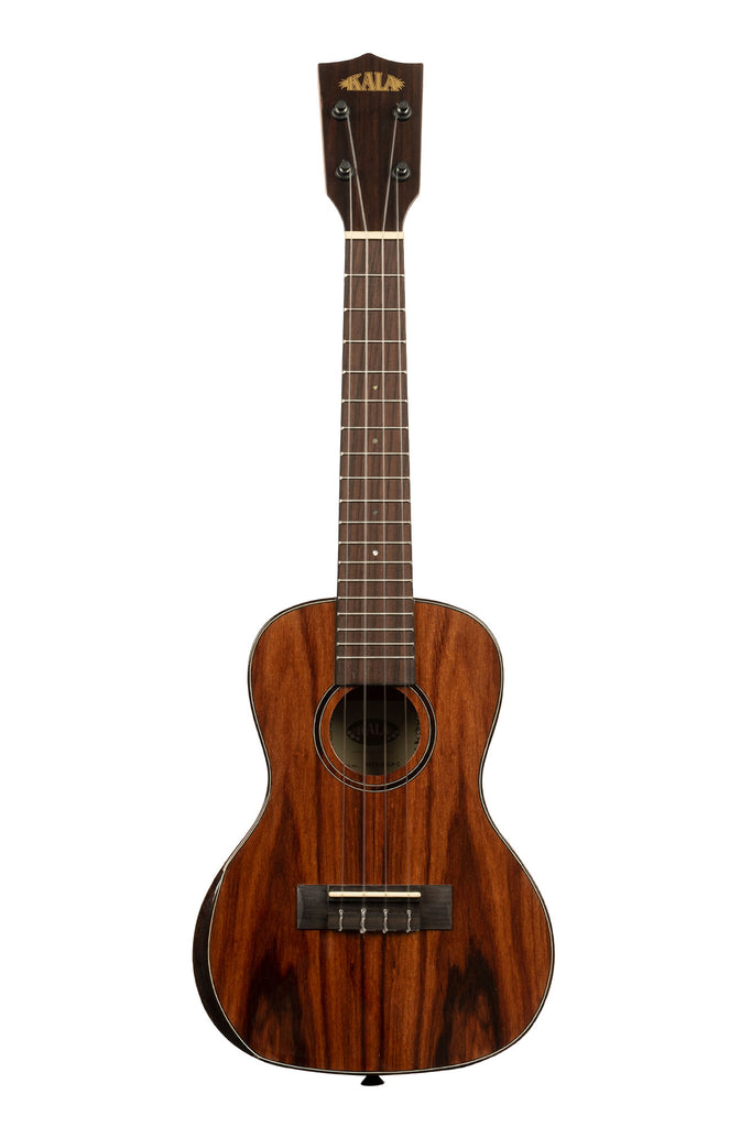 A Premier Exotic Macawood Concert Ukulele shown at a front angle