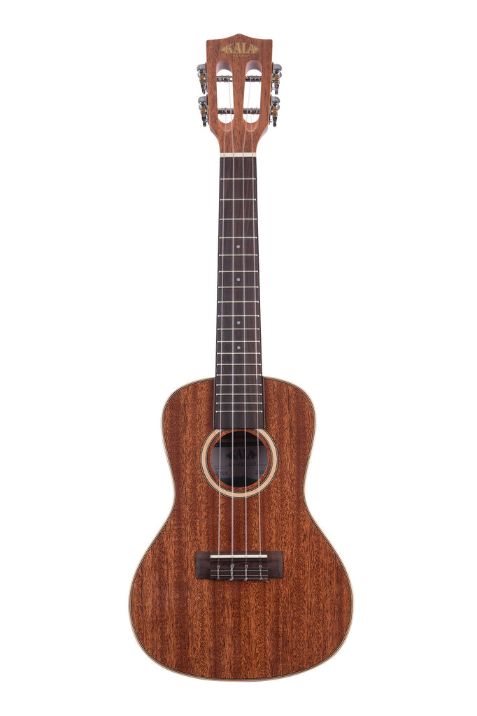 A All Solid Gloss Mahogany Concert Ukulele shown at a front angle