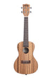 A Left-Handed Pacific Walnut Concert Ukulele shown at a front angle
