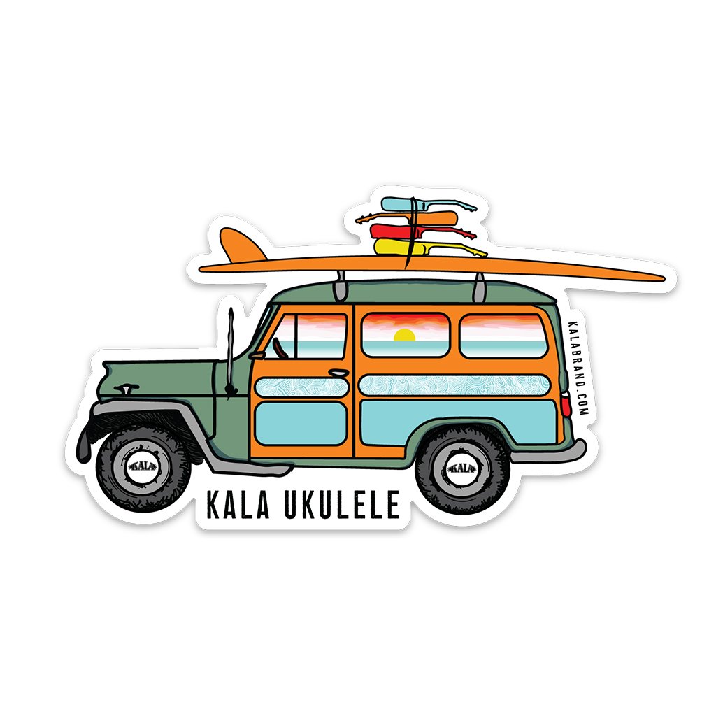 Kala Woody Jeep Sticker